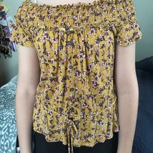 Off the shoulder floral top